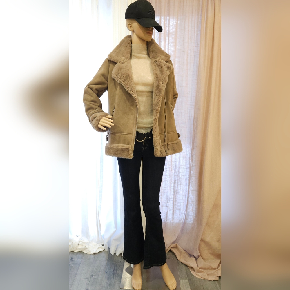 LAUREN RALPH LAUREN Suede Leather Jacket